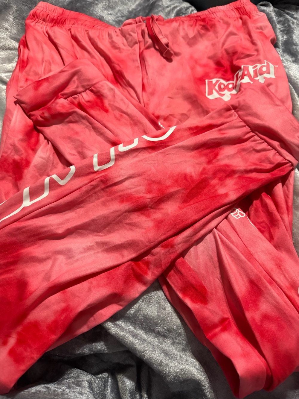 MAD Engine Pink Tie-Dye Track Joggers